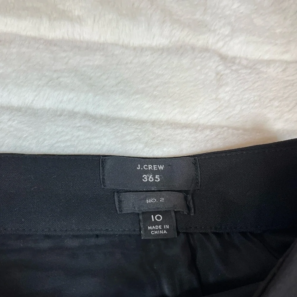 J. Crew No. 2 Womens 365 Black Preppy Size 10 Classic Fall Office Workwear Skirt